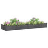 vidaXL Lit sur&eacute;lev&eacute; de jardin doublure 240x60x25 cm bois massif sapin