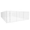 vidaXL Chenil ext&eacute;rieur pour chiens Acier galvanis&eacute; 950x570x185 cm