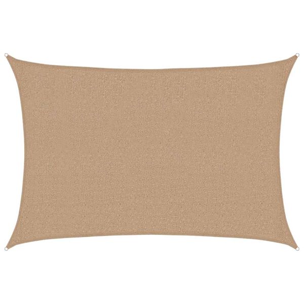 vidaXL Voile d'ombrage 160 g/m² Taupe 2,5x3,5 m PEHD