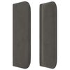 vidaXL T&ecirc;te de lit avec oreilles Gris fonc&eacute; 147x16x78/88 cm Velours