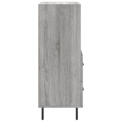 vidaXL Buffet Sonoma gris 34,5x34x90 cm Bois d'ingénierie