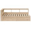 vidaXL Lit biblioth&egrave;que sans matelas 135x190 cm bois de pin massif