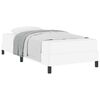 vidaXL Cadre de lit avec matelas Blanc pur 100 x 200 cm tissu