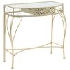 vidaXL Table d'appoint Style fran&ccedil;ais M&eacute;tal 82 x 39 x 76 cm Dor&eacute;