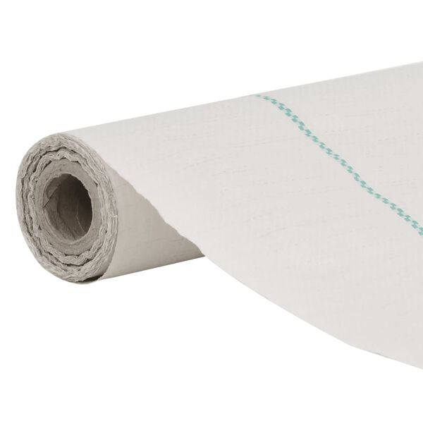 vidaXL Membrane anti-mauvaises herbes blanc 2x200 m PP
