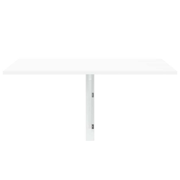 vidaXL Table murale pliable Blanc brillant 100x60x56cm Bois ingénierie