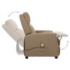 vidaXL Fauteuil de massage Cappuccino Similicuir