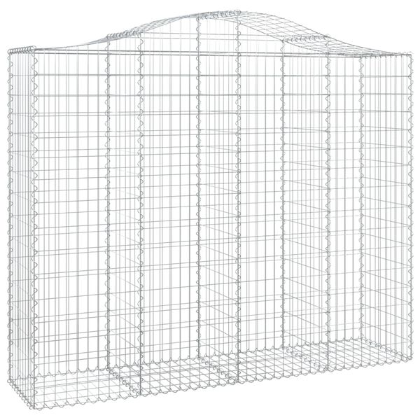 vidaXL Paniers &agrave; gabions arqu&eacute;s 40 pcs 200x50x160/180 cm Fer galvanis&eacute;