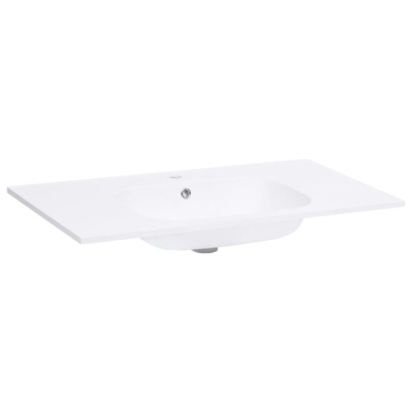 vidaXL Lavabo encastr&eacute; 900x460x105 mm SMC Blanc