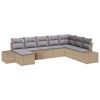 vidaXL Ensemble de canap&eacute; de jardin avec coussin 8 pcs polyrotin