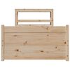 vidaXL Cadre de lit avec tête de lit sans matelas 90x190 cm