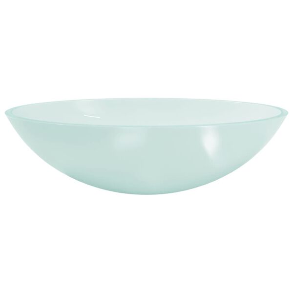 vidaXL Lavabo Verre 50x37x14 cm Dépoli