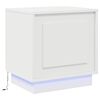 vidaXL Cabinet de chevet Blanc 44 x 34,5 x 45 cm Bois d'ing&eacute;nierie