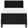 vidaXL Lit &agrave; ressorts avec matelas Noir 200 x 80 cm Polyester
