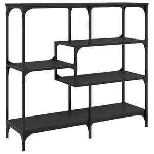 vidaXL Table console noir 103x32x95 cm bois d'ing&eacute;nierie