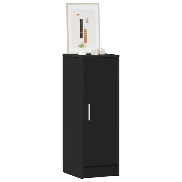vidaXL Armoire à chaussures Noir 32x35x92 cm Bois d’ingénierie