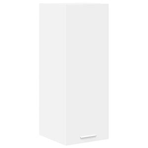 vidaXL Armoire suspendue Blanc 30 x 31 x 80 cm Bois d'ing&eacute;nierie