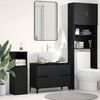 vidaXL Meuble de Lavabo de Salle de Bain Chêne noir 80 x 33 x 60 cm