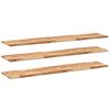 vidaXL &Eacute;tag&egrave;res flottantes 3 pcs 120x30x2 cm acacia massif &agrave; l'huile