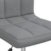 vidaXL Chaise pivotante de salle &agrave; manger Gris clair Tissu