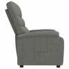 vidaXL Fauteuil inclinable Gris foncé Tissu