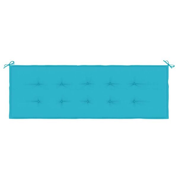 vidaXL Coussin de banc de jardin turquoise 150x50x4 cm tissu oxford