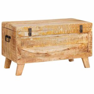vidaXL Bo&icirc;te de rangement 70 x 35 x 40 cm bois de manguier massif