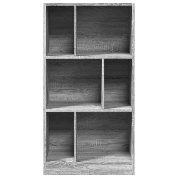 vidaXL Biblioth&egrave;que sonoma gris 57x28,5x107,5 cm bois d'ing&eacute;nierie