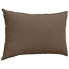 vidaXL Coussins de canapé 2 pcs Marron 60 x 40 cm tissu