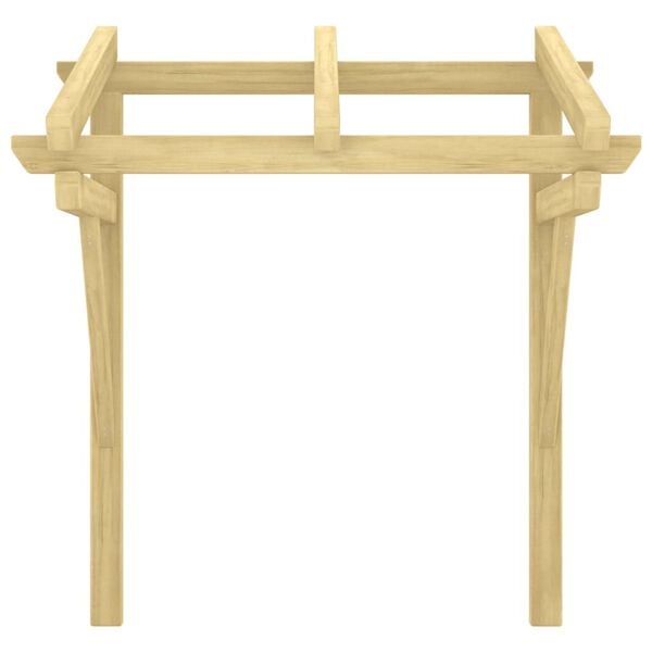 vidaXL Auvent de porte 100x100x80 cm Bois de pin massif imprégné