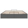 vidaXL Cadre de lit ottoman sans matelas gris fonc&eacute; 140x200 cm tissu