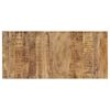 vidaXL Table basse avec roues Bois de manguier massif 110x50x37 cm