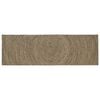 vidaXL Tapis de zone Naturel et noir 80 x 300 cm Jute