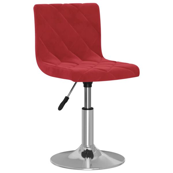 vidaXL Tabouret de bar Rouge bordeaux Velours