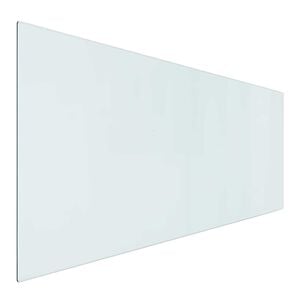 vidaXL Plaque en verre de chemin&eacute;e Transparent 120 x 50 cm Verre