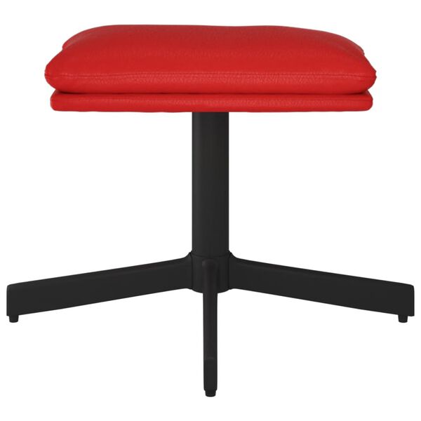 vidaXL Repose-pied Rouge bordeaux 60x60x36 cm Similicuir