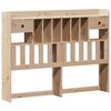 vidaXL Lit biblioth&egrave;que sans matelas 140x190 cm bois de pin massif