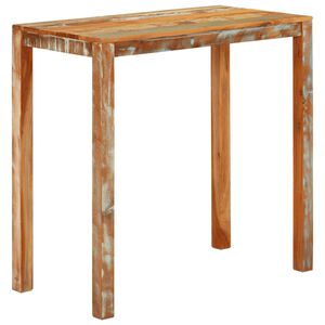 vidaXL Table de bar 112x55x108 cm Bois massif de r&eacute;cup&eacute;ration