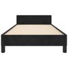 vidaXL Cadre de lit sans matelas noir 90x190 cm velours