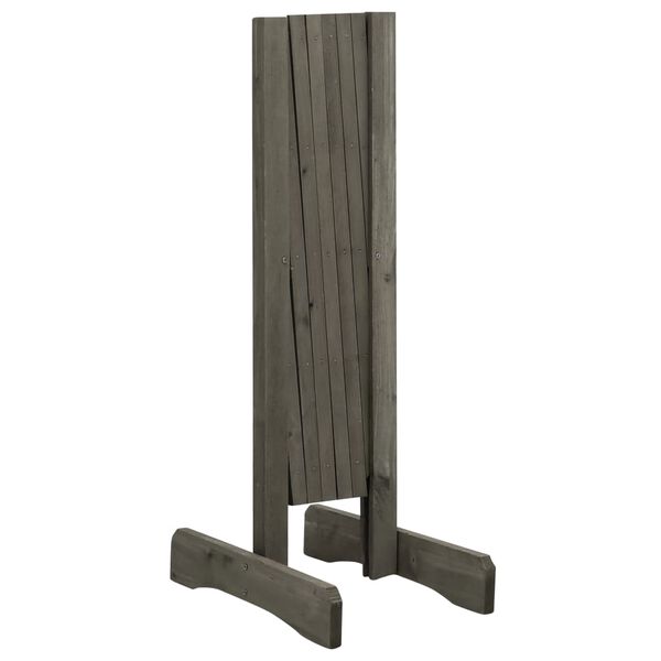 vidaXL Clôture en treillis de jardin Gris 120x60 cm Bois de sapin