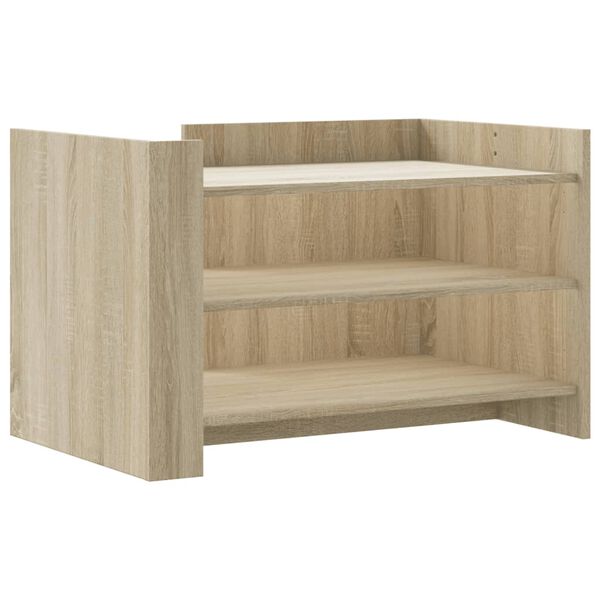 vidaXL Table basse ch&ecirc;ne sonoma 80x50x50 cm bois d'ing&eacute;nierie