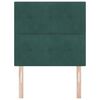 vidaXL T&ecirc;te de lit avec t&ecirc;te de lit Vert fonc&eacute; 80 cm Cuir synth&eacute;tique
