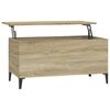 vidaXL Table basse Chêne sonoma 90x44,5x45 cm Bois d'ingénierie