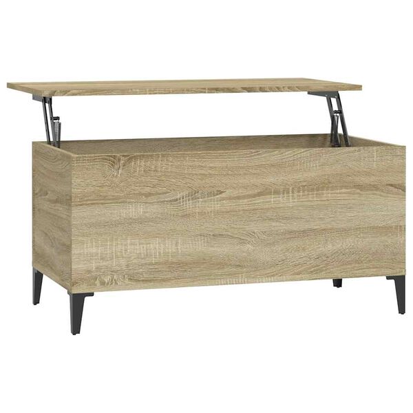 vidaXL Table basse Chêne sonoma 90x44,5x45 cm Bois d'ingénierie
