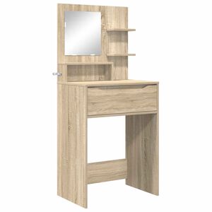 vidaXL Tables de maquillage pour chambre Ch&ecirc;ne Sonoma
