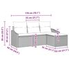 vidaXL Ensemble de Canap&eacute;s avec coussin 4 pcs Gris clair polyrotin