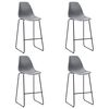 vidaXL Ensemble de bar 5 pcs Plastique Gris