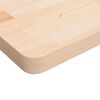 vidaXL Dessus de table carr&eacute; 60x60x4 cm Bois ch&ecirc;ne massif non trait&eacute;