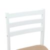 vidaXL Chaises de salle &agrave; manger 2 pcs Blanc 40 x 47,5 x 99,5 cm
