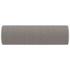 vidaXL Coussins d&eacute;coratifs lot de 2 Taupe &Oslash;15x50 cm Tissu